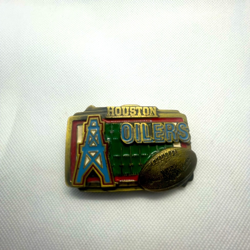 Houston oilers belt buckle
